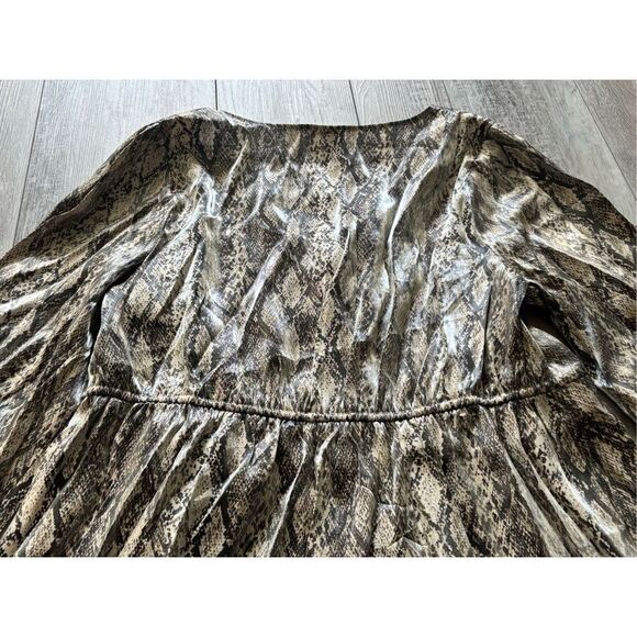 Ava & Viv shimmery snake skin print knee length dress size 1X - Picture 13 of 16